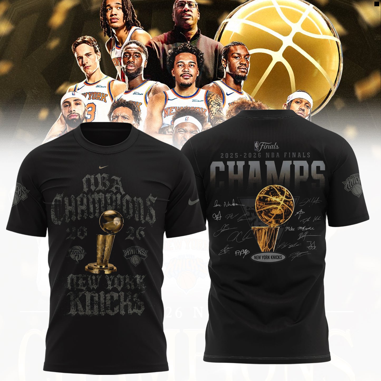 New York Knicks NBA Finals Champs Locker Room T-Shirt