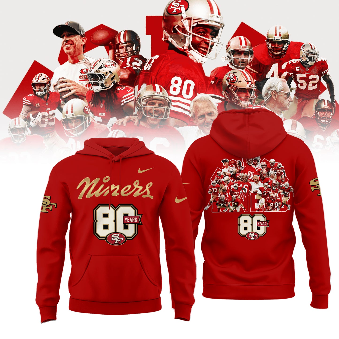 Limited San Francisco 49ers 80th Anniversary Hoodie