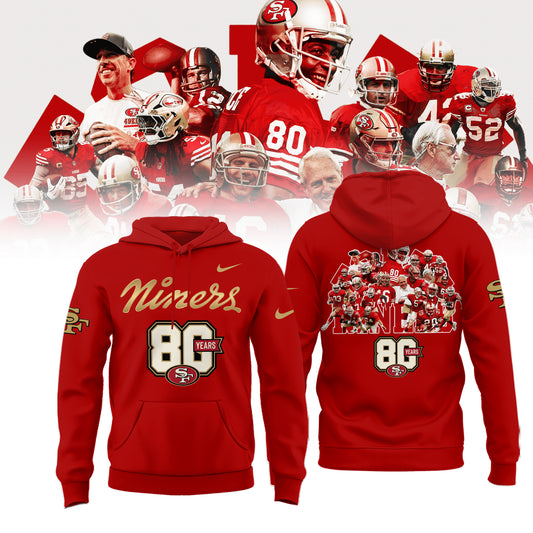 Limited San Francisco 49ers 80th Anniversary Hoodie