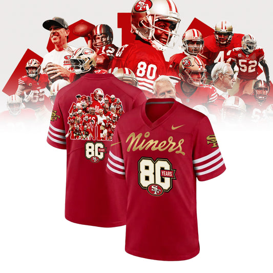 Limited Edition San Francisco 49ers 80th Anniversary Jersey