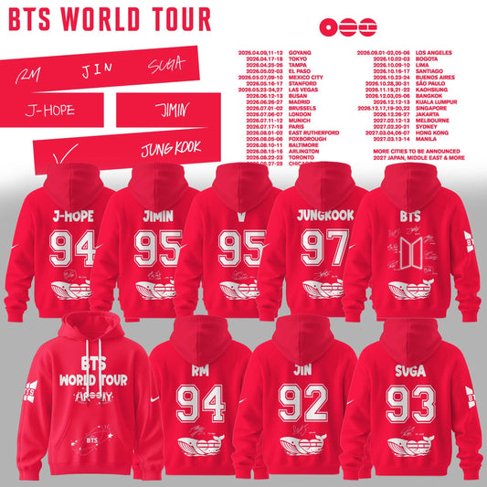 BTS World Tour 2026 Limited Edition Combo Hoodie
