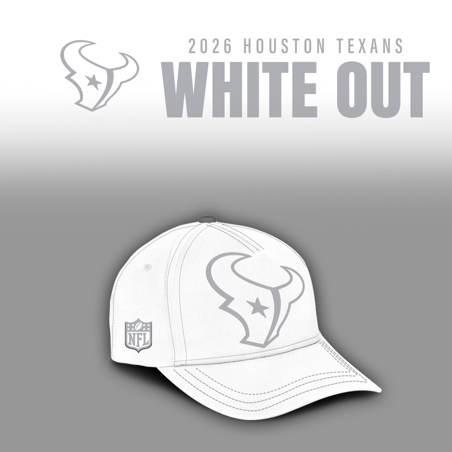 Houston Texans Bold White New Special Edition Hoodie