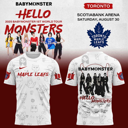 Limited Edition BABYMONSTER 1ST WORLD TOUR 2025 x Leafs Signature Shirt