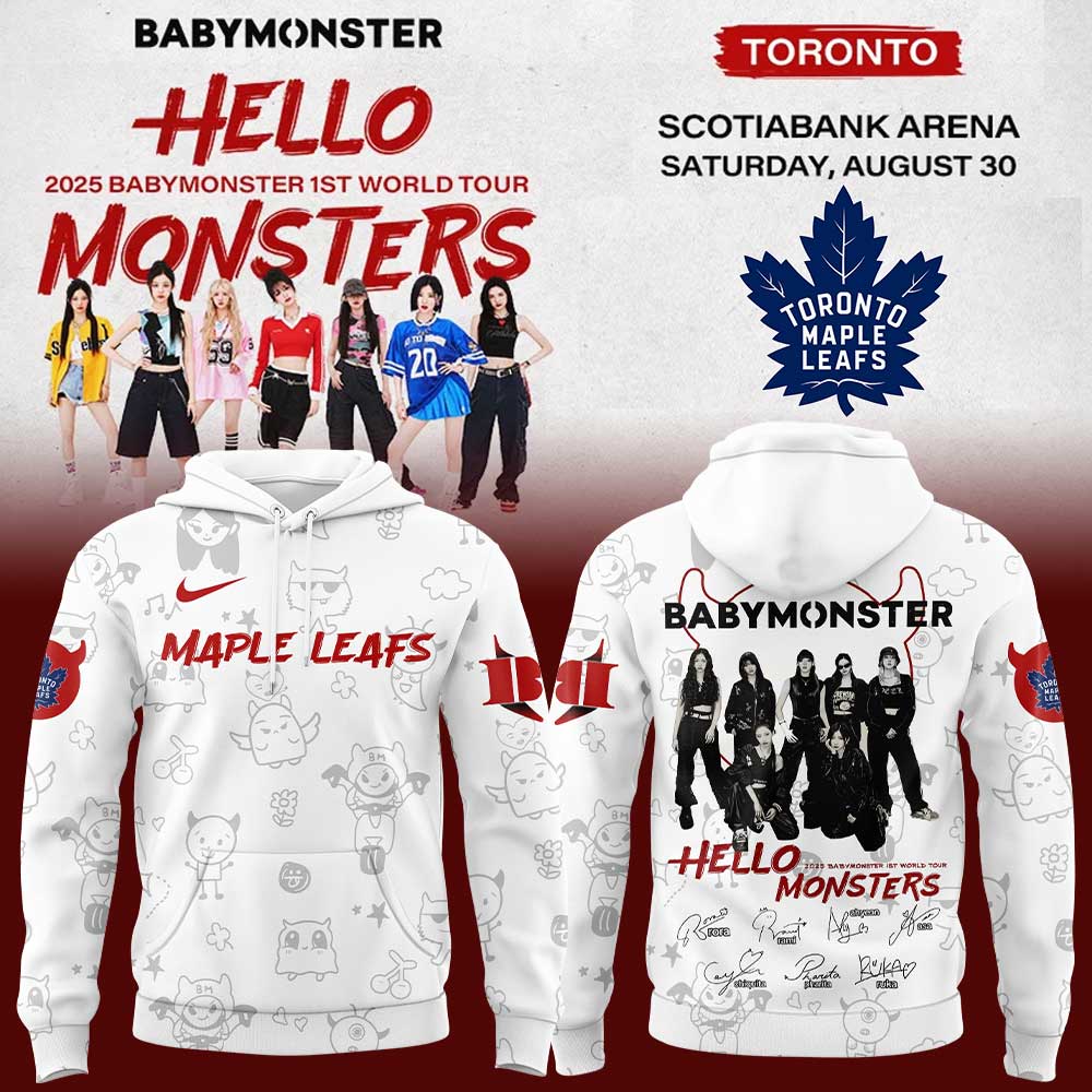 Limited Edition BABYMONSTER 1ST WORLD TOUR 2025 x Leafs Signature Hoodie