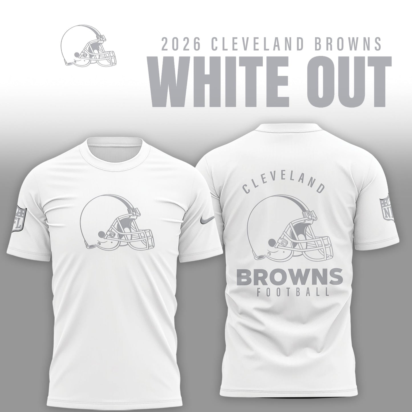 Cleveland Browns 2026 White Out Limited Edition Shirt