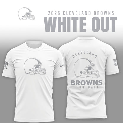Cleveland Browns 2026 White Out Limited Edition Shirt