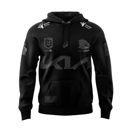 Limited Brisbane Broncos Our 2025 Black Uniform Hoodie Custom Name, Number For Fans