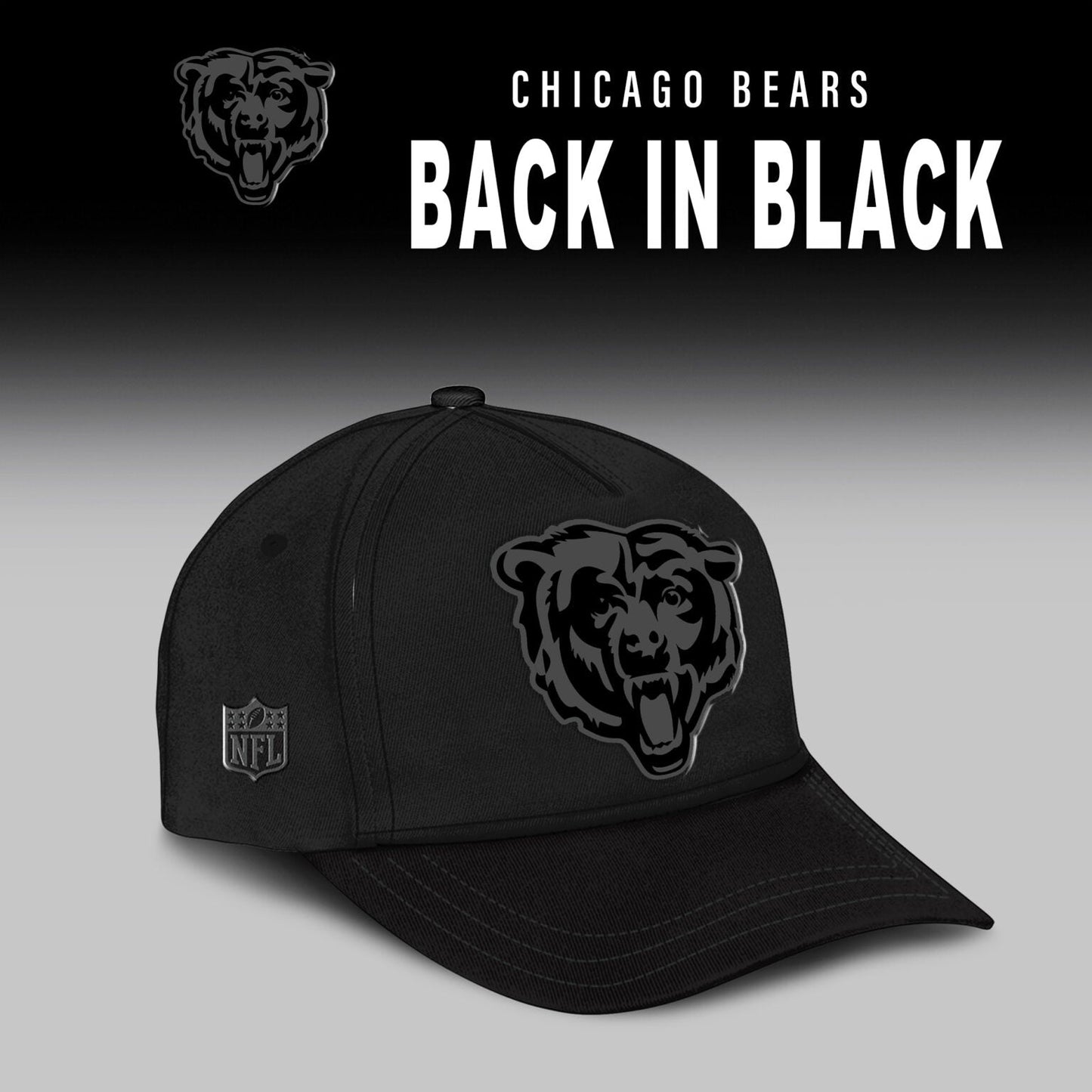Chicago Bears 2025 Back In Black Limited Edition Combo TShirt