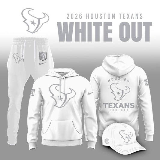 Houston Texans 2026 White Out Limited Edition Hoodie