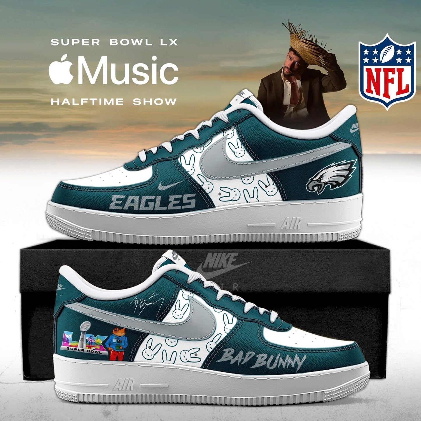 NFL x Bad Bunny Super Bowl LX Limited AF1 Sneakers