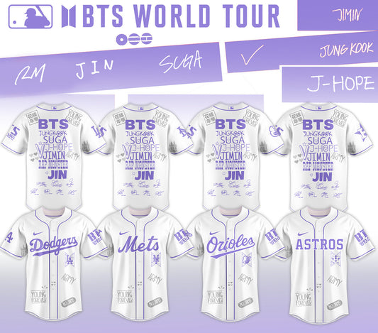 MLB All Team X BTS COMEBACK & WORLD TOUR 2026 Limited Edition “ Jersey