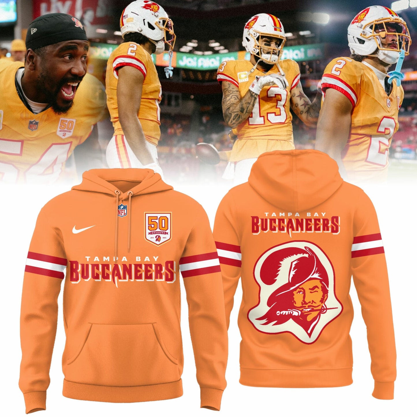 Tampa Bay Buccaneers Back to Creamsicle 2025 Hoodie