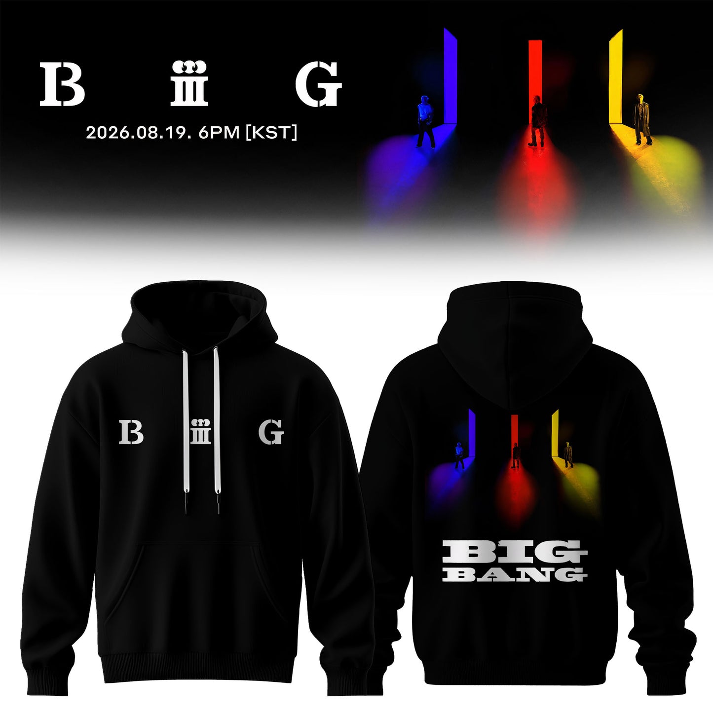 BIG Bang 20th Anniversary 3D All-Over Print Hoodie