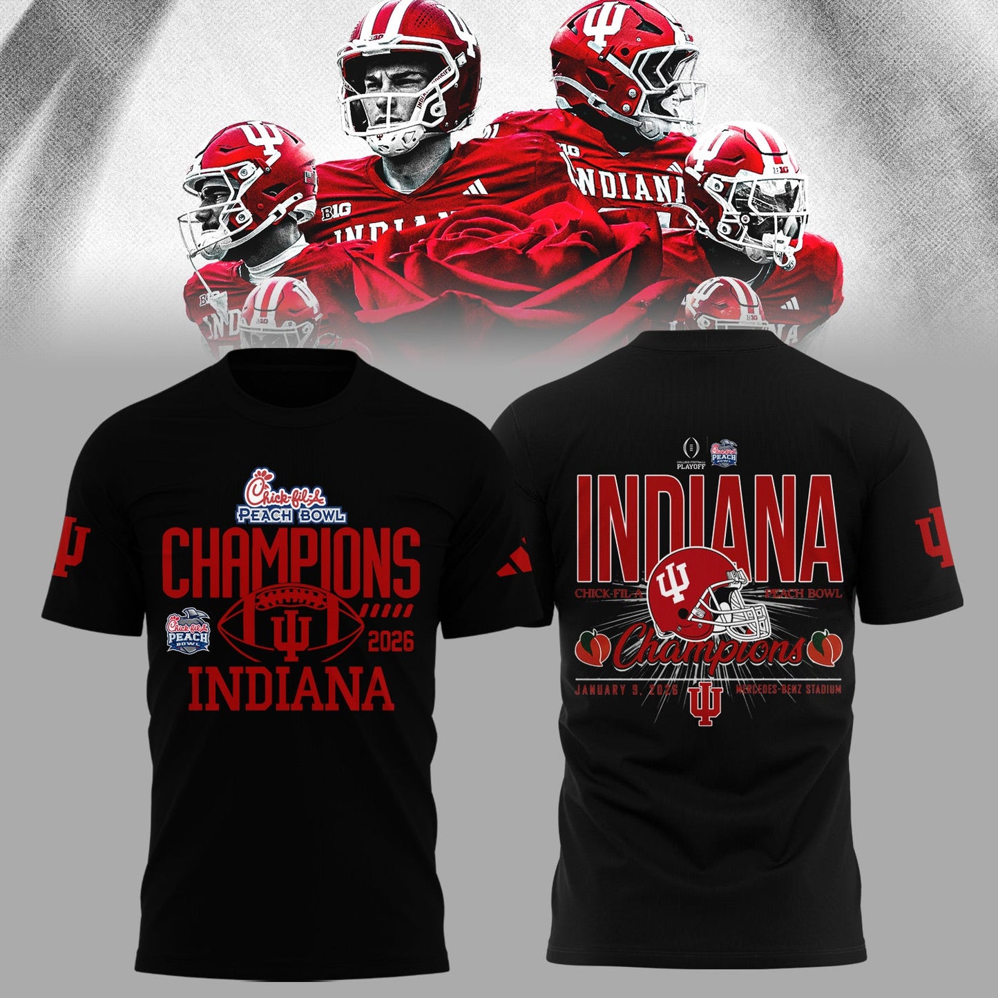 Indiana Hoosiers Peach Bowl Champion 2026 Shirt