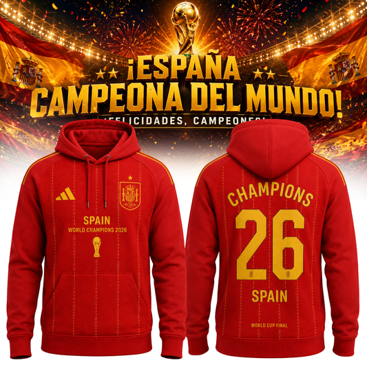España Campeona del Mundial 2026 – Hoodie Edición Limitada