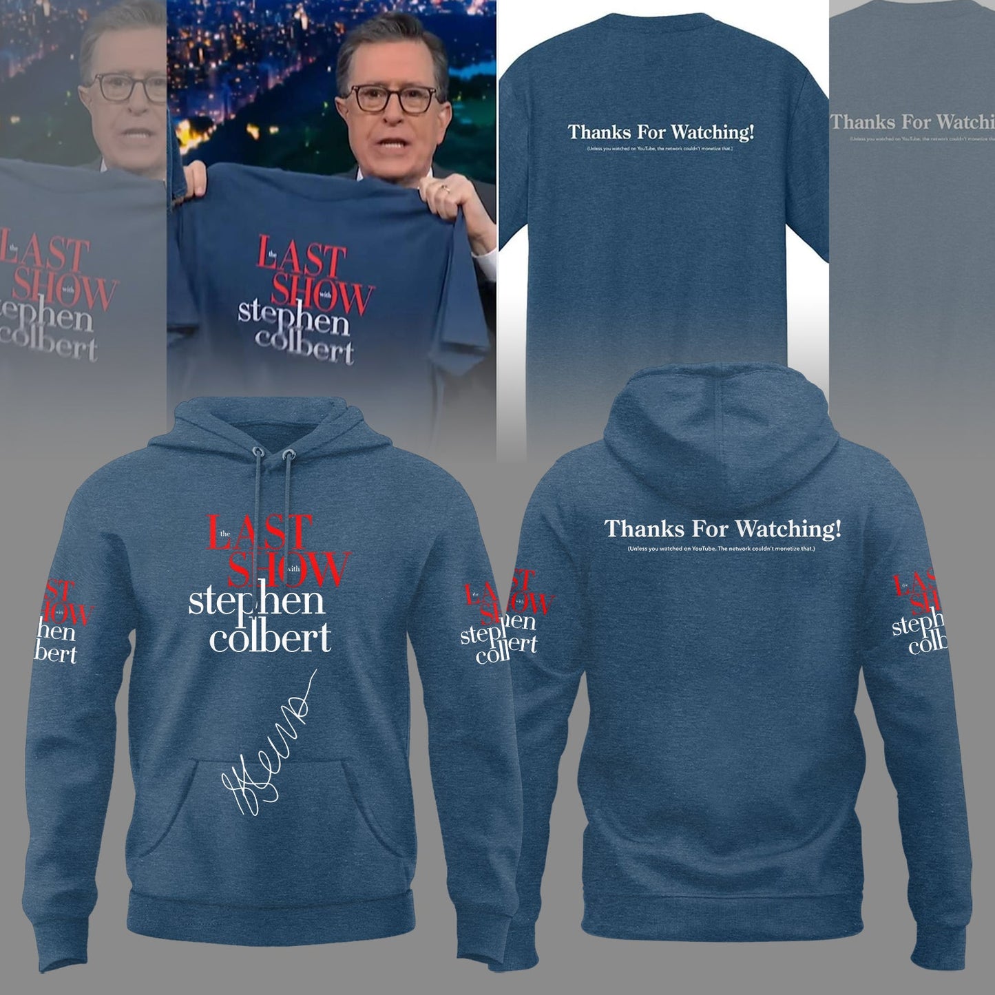 he Late Show with Stephen Colbert Signature Limited Edition Hoodie