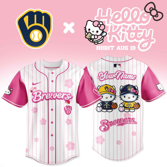 Milwaukee Brewers x Hello Kitty Night 2026 Jersey Collection