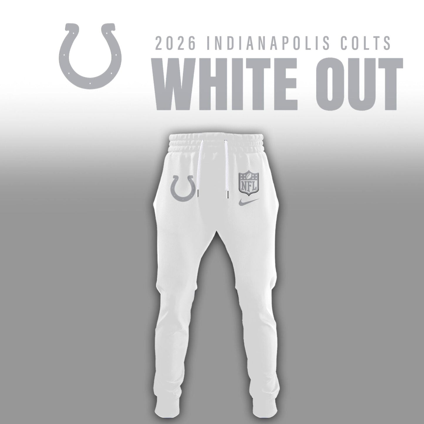 Indianapolis Colts 2026 White Out Limited Edition Hoodie