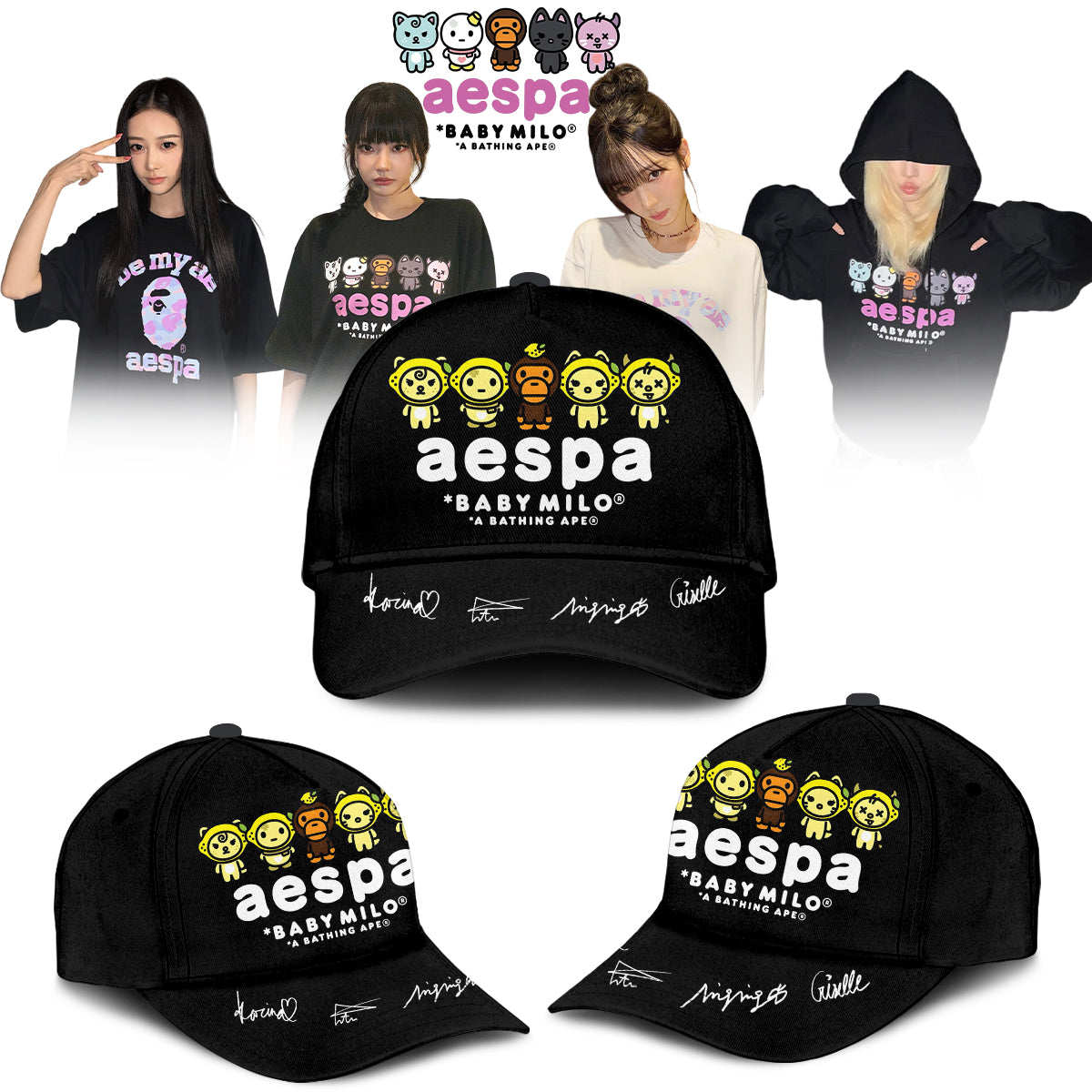 🖤🐰 AESPA x BAPE Limited Edition Shirt