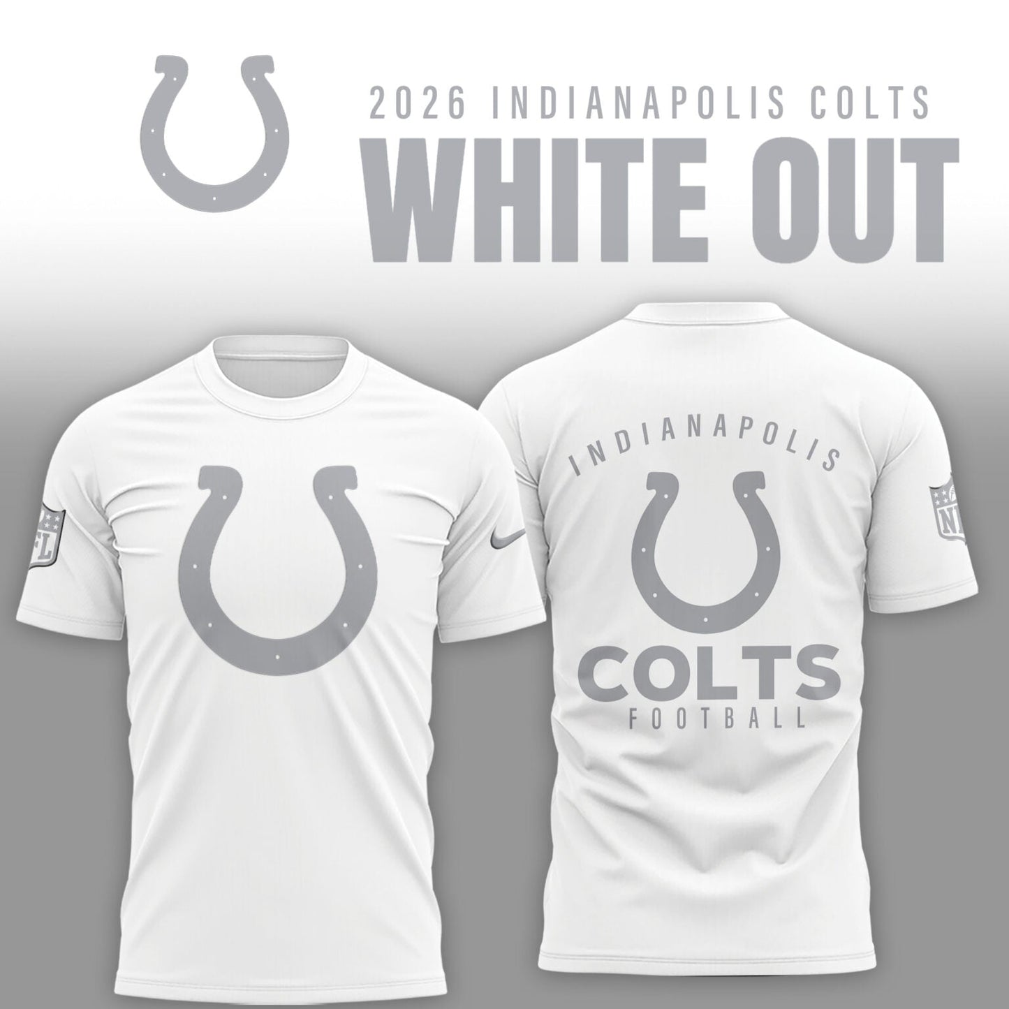 Indianapolis Colts 2026 White Out Limited Edition Shirt