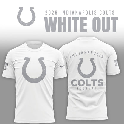 Indianapolis Colts 2026 White Out Limited Edition Shirt