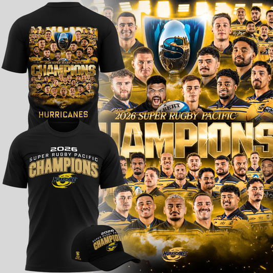 Hurricanes Rugby Super Rugby Pacific Champions for 2026 T-shirt