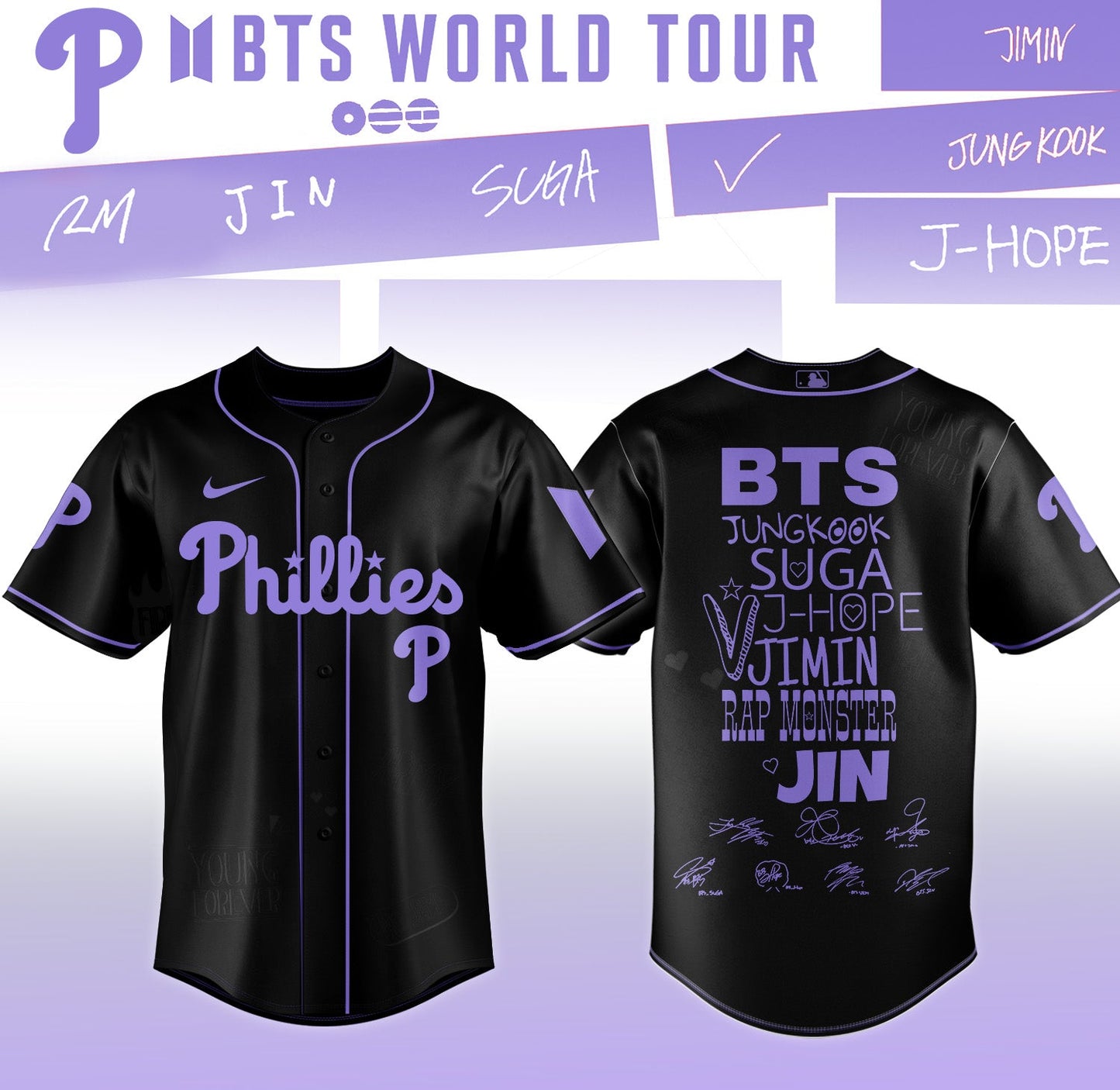 MLB All Team X BTS COMEBACK & WORLD TOUR 2026 Limited Edition “ Jersey