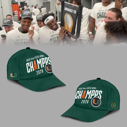 Miami Hurricanes CFP 2026 Fiesta Bowl Champions Limited Edition Hoodie