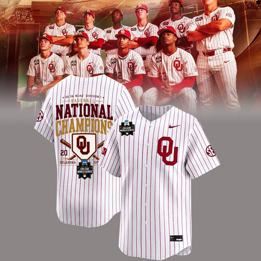 Oklahoma Sooners 2026 NCAA Baseball National Champions Jersey