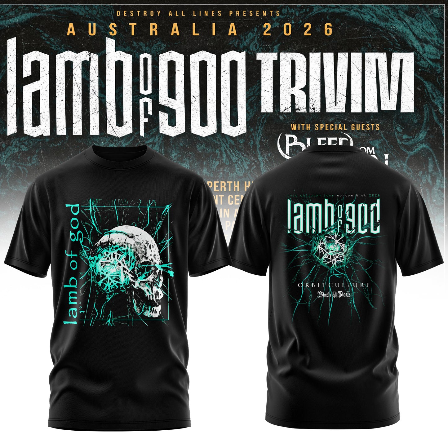 LAMB OF GOD x TRIVIUM – AUSTRALIA 2026 COLLECTION TEE