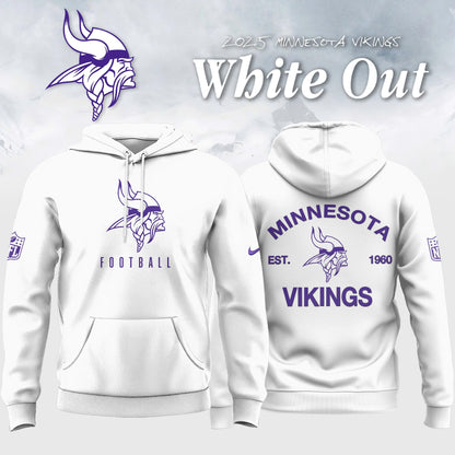 Minnesota Vikings 2026 White Out Limited Edition Hoodie V2