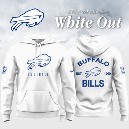 Buffalo Bills 2026 White Out Limited Edition Hoodie V2