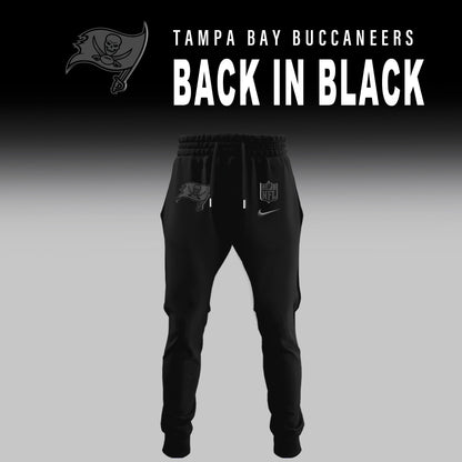 Tampa Bay Buccaneers Back In Black Half Zip Hoodie