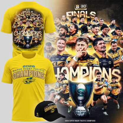 Hurricanes Rugby Super Rugby Pacific Champions for 2026 T-shirt