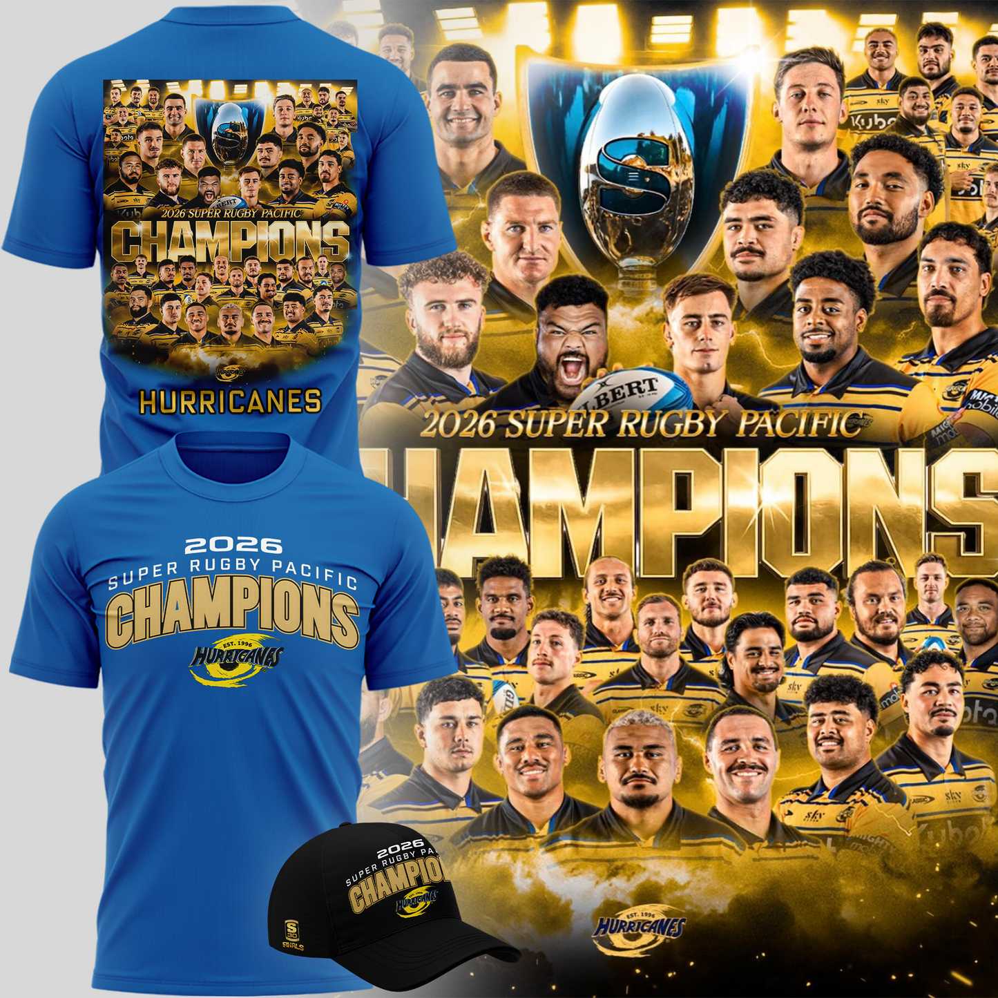 Hurricanes Rugby Super Rugby Pacific Champions for 2026 T-shirt