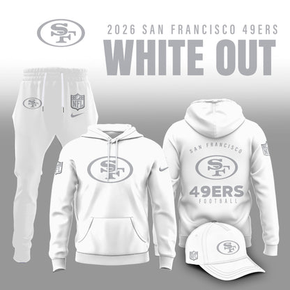 San Francisco 49ers 2026 White Out Limited Edition Hoodie