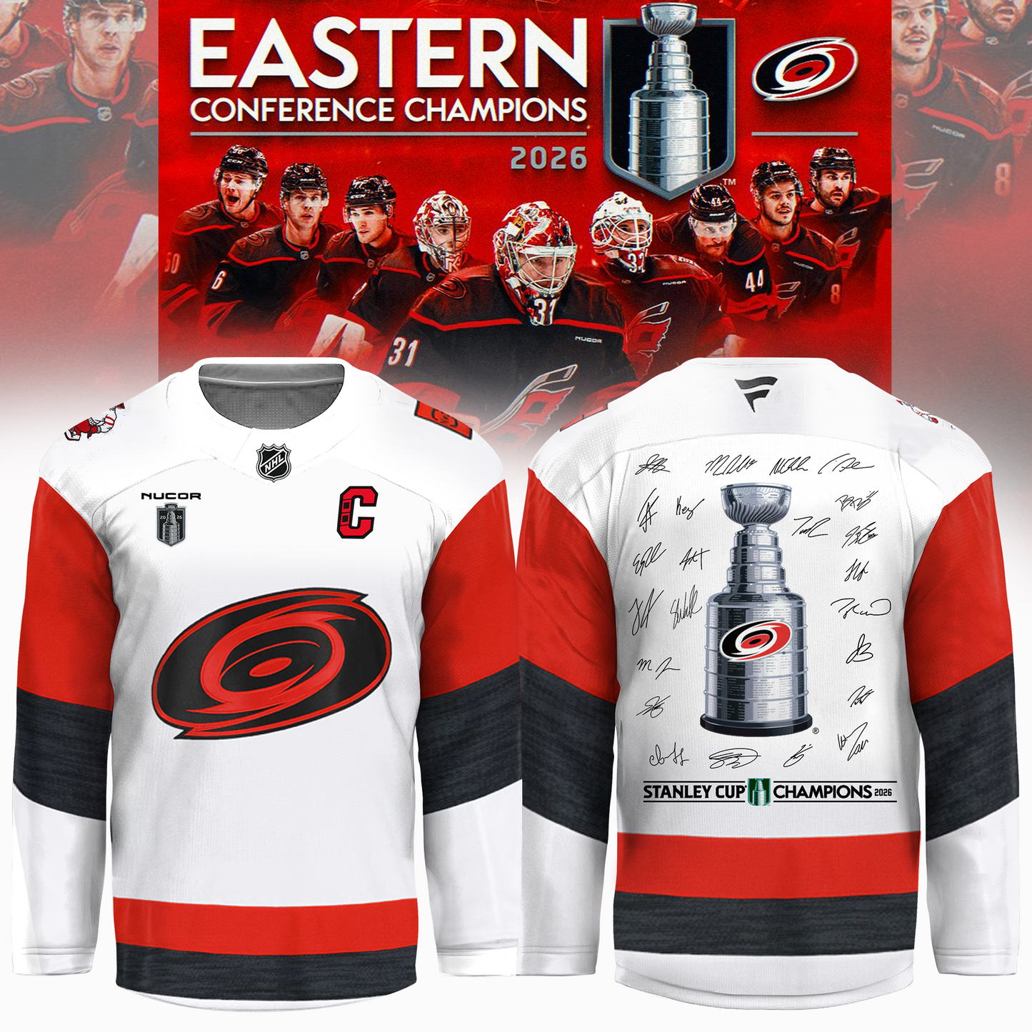 Carolina Hurricanes 2026 Stanley Cup Champions Jersey