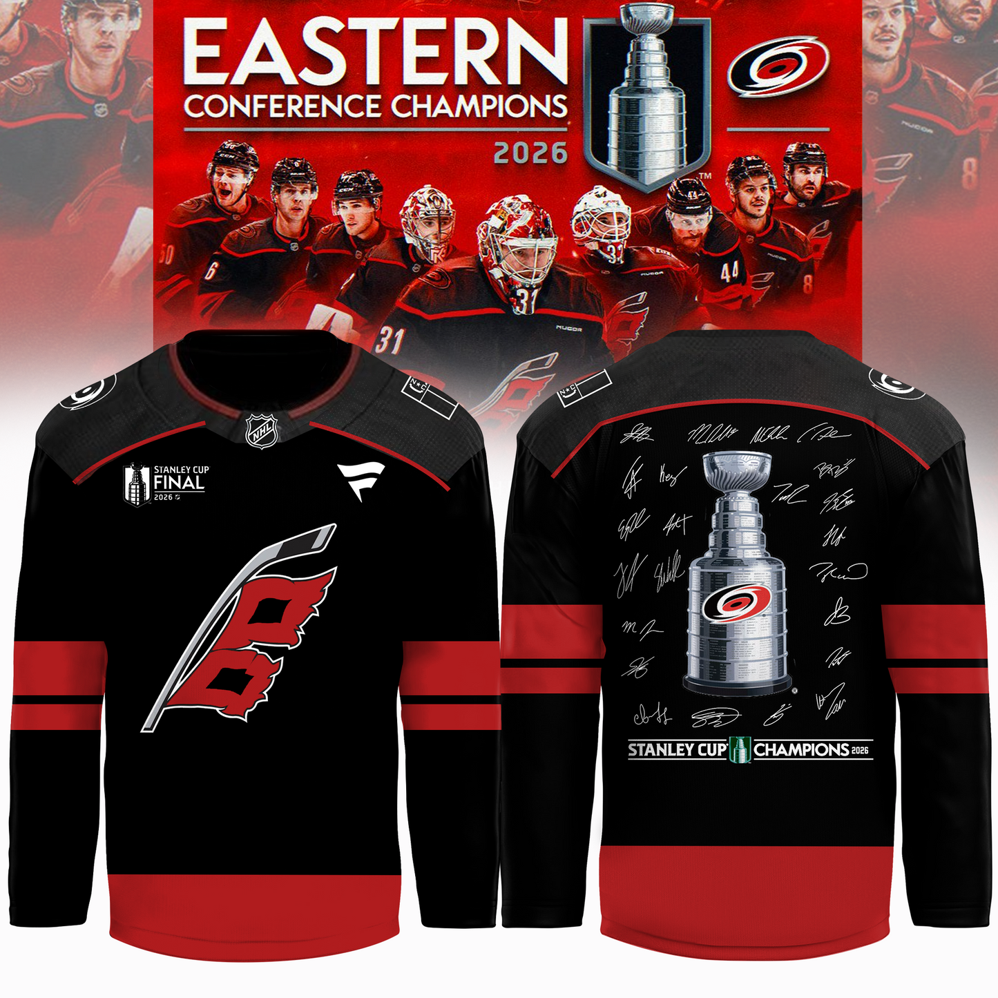 Carolina Hurricanes 2026 Stanley Cup Champions Jersey