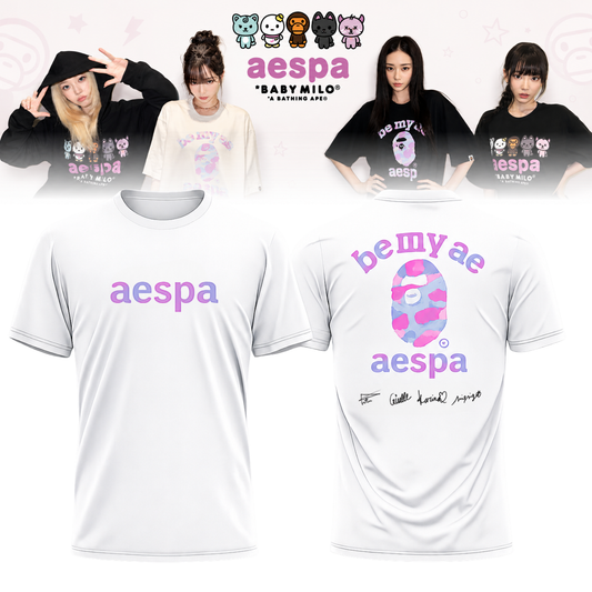 🖤🐰 AESPA x BAPE Limited Edition Shirt