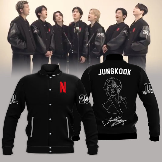 Jungkook 10th Anniversary Limited Edition Baseball Jacket
