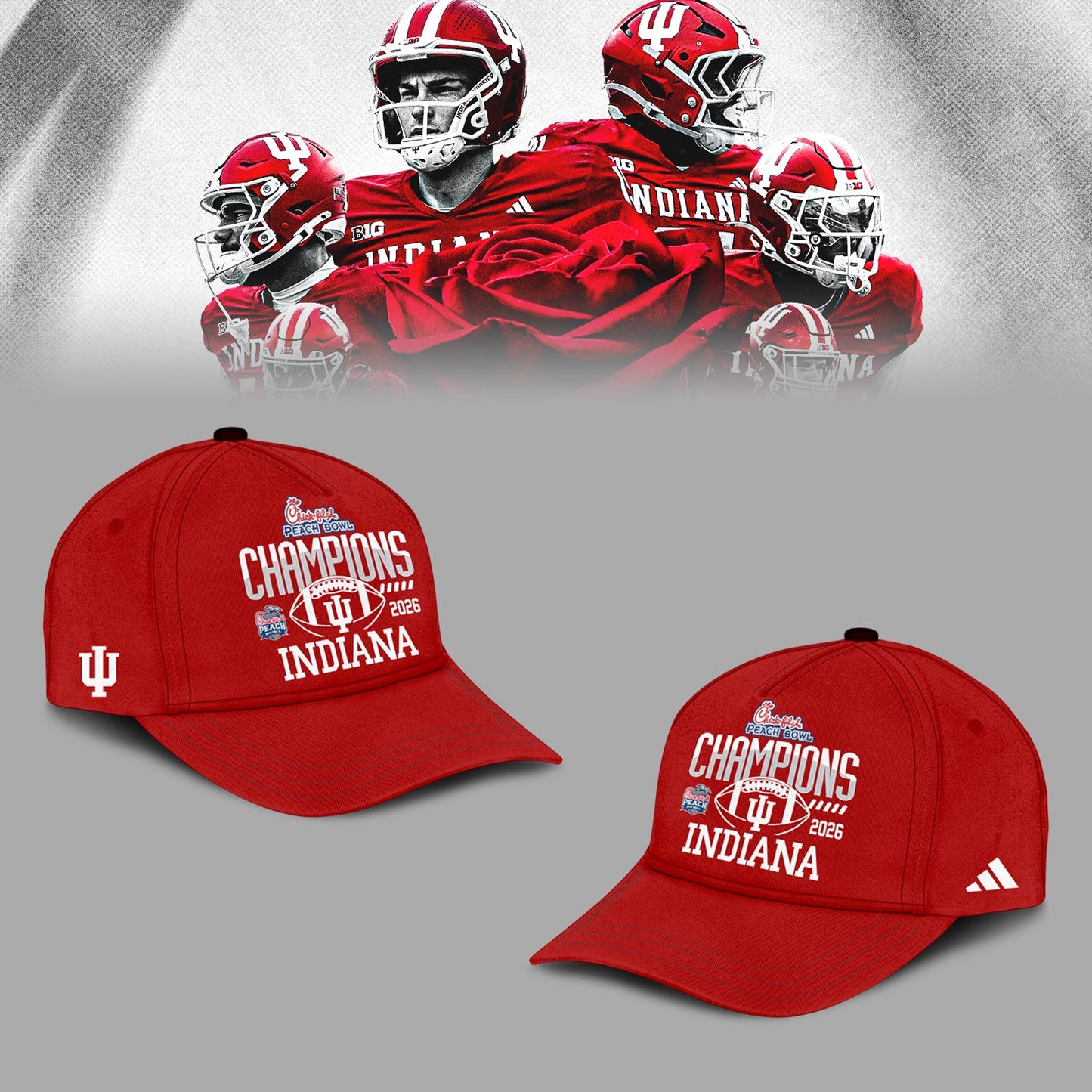Indiana Hoosiers 2026 Peach Bowl Champions Limited Hoodie