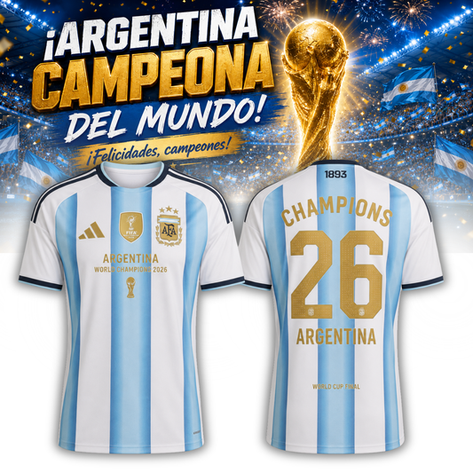 Argentina World Cup Champions 2026 Jersey