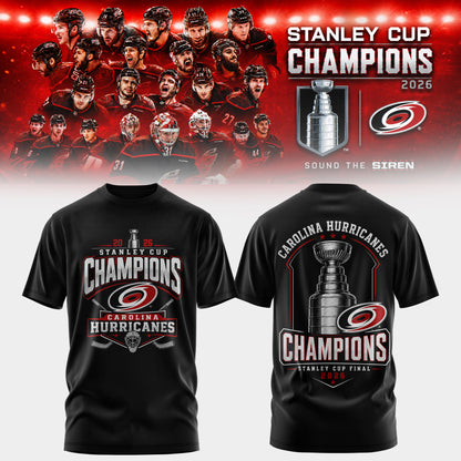 Carolina Hurricanes 2026 Stanley Cup Champions T-Shirt