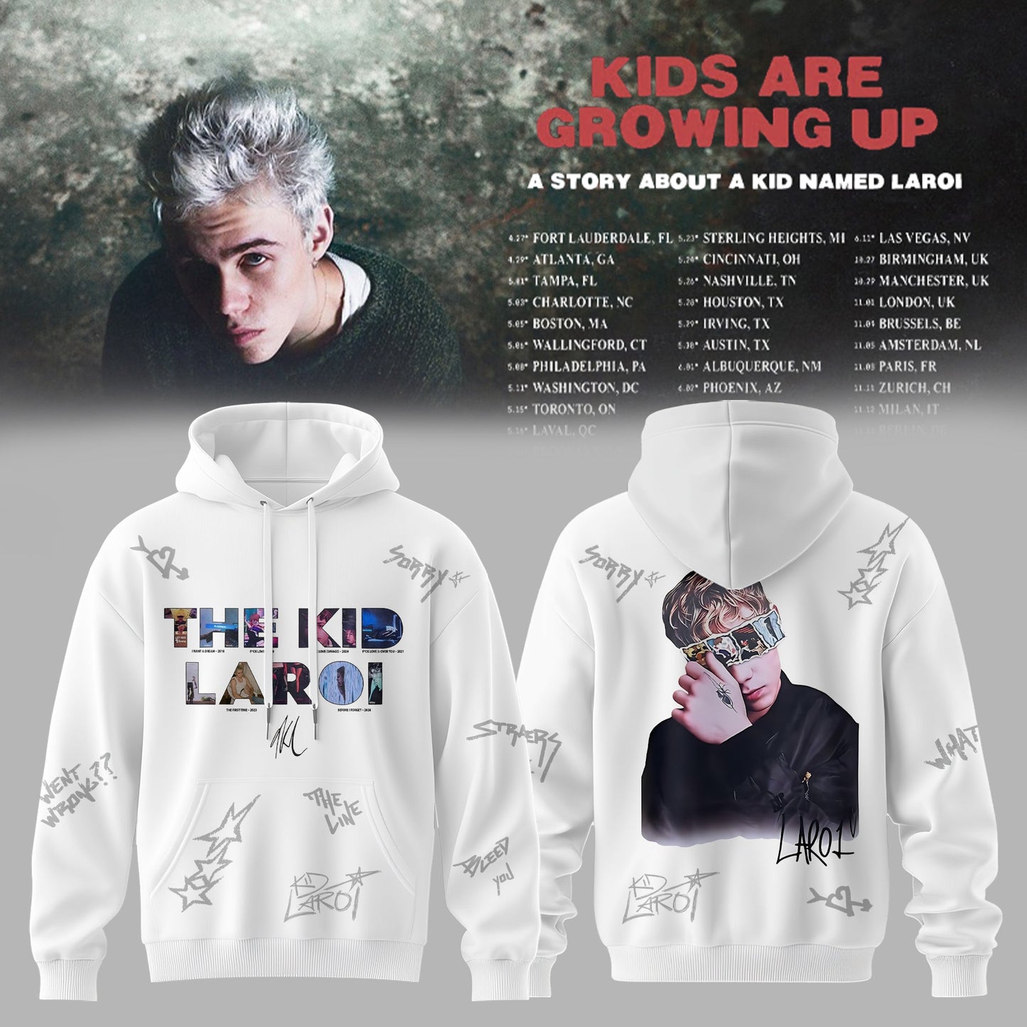 THE KID LAROI TOUR MERCH 2026 HOODIES ARE HERE ðŸ’”ðŸ”¥