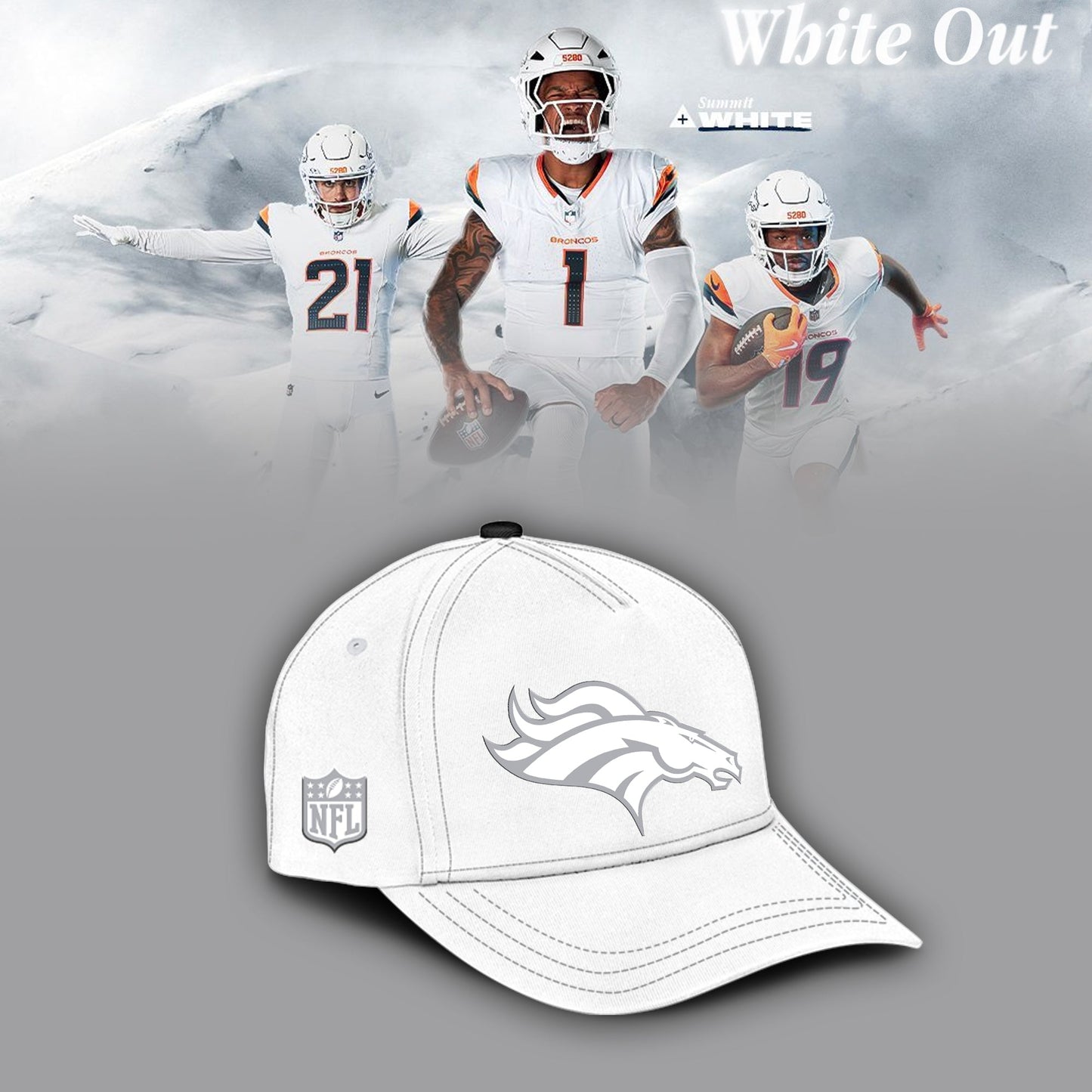 Denver Broncos 2026 White Out Limited Edition Shirt
