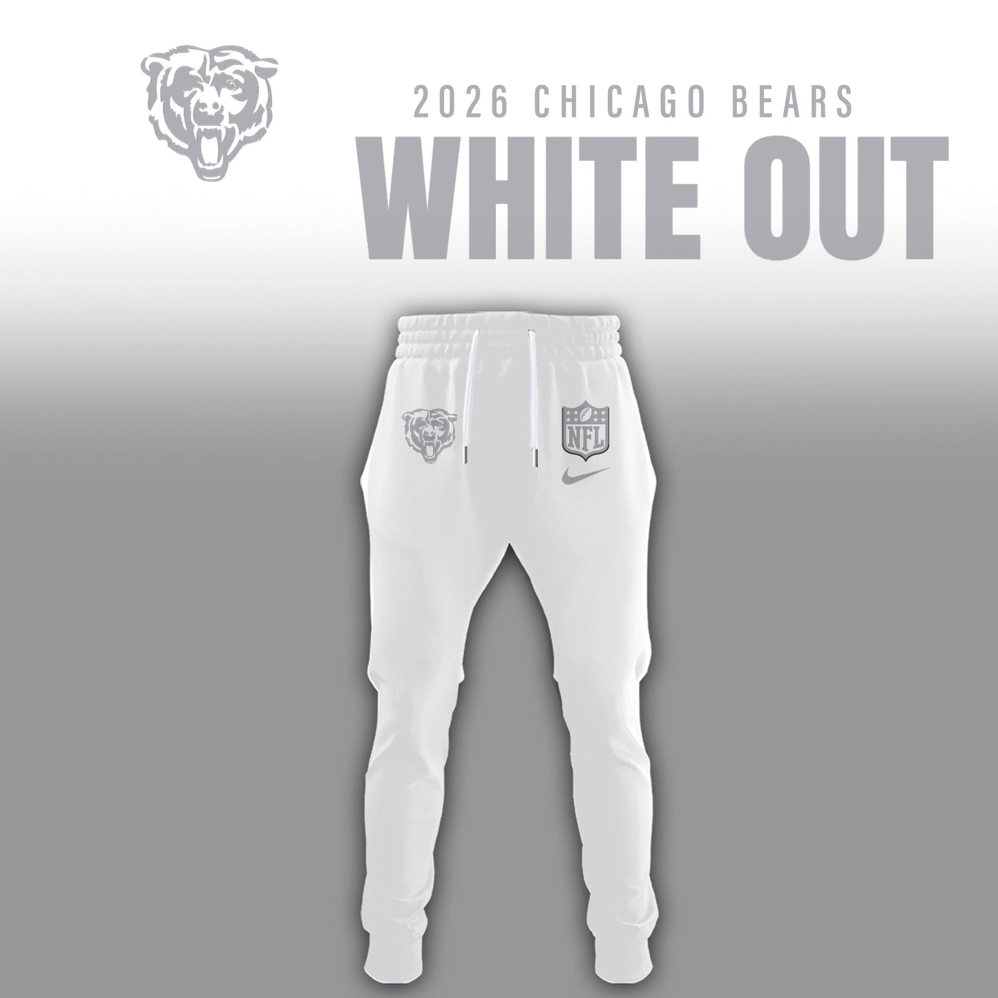 Chicago Bears 2026 White Out Limited Edition Shirt