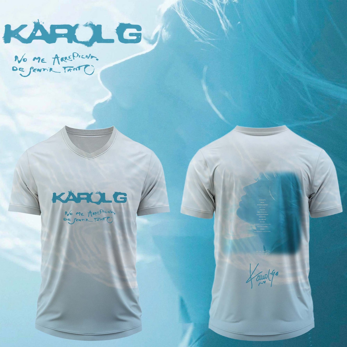 KaRol G Album “NO ME ARREPIENTO DE SENTIR TANTO” 🩵 – Jersey