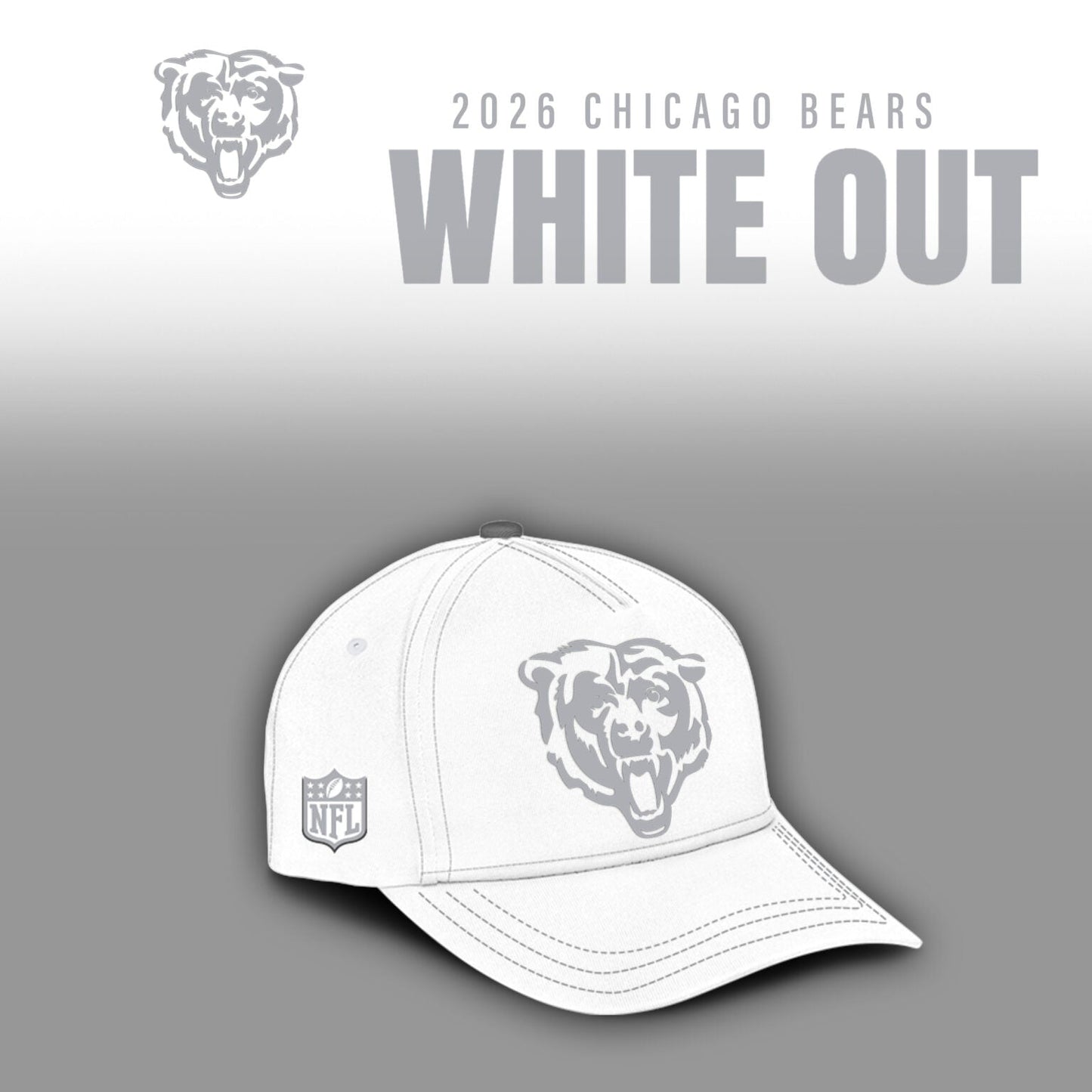 Chicago Bears 2026 White Out Limited Edition Hoodie