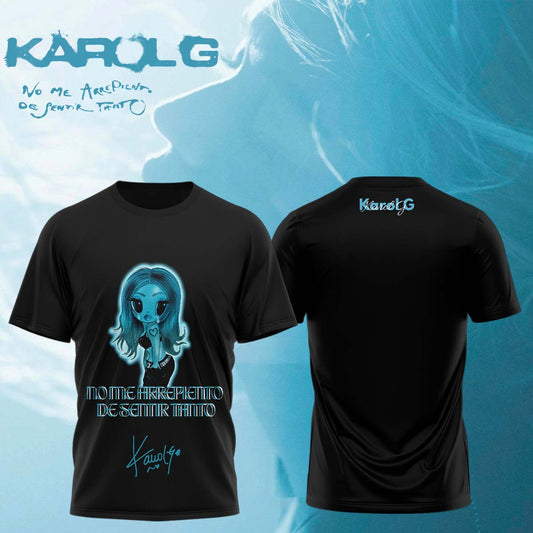 KaRol G Album “NO ME ARREPIENTO DE SENTIR TANTO” 🩵 – Tshirt
