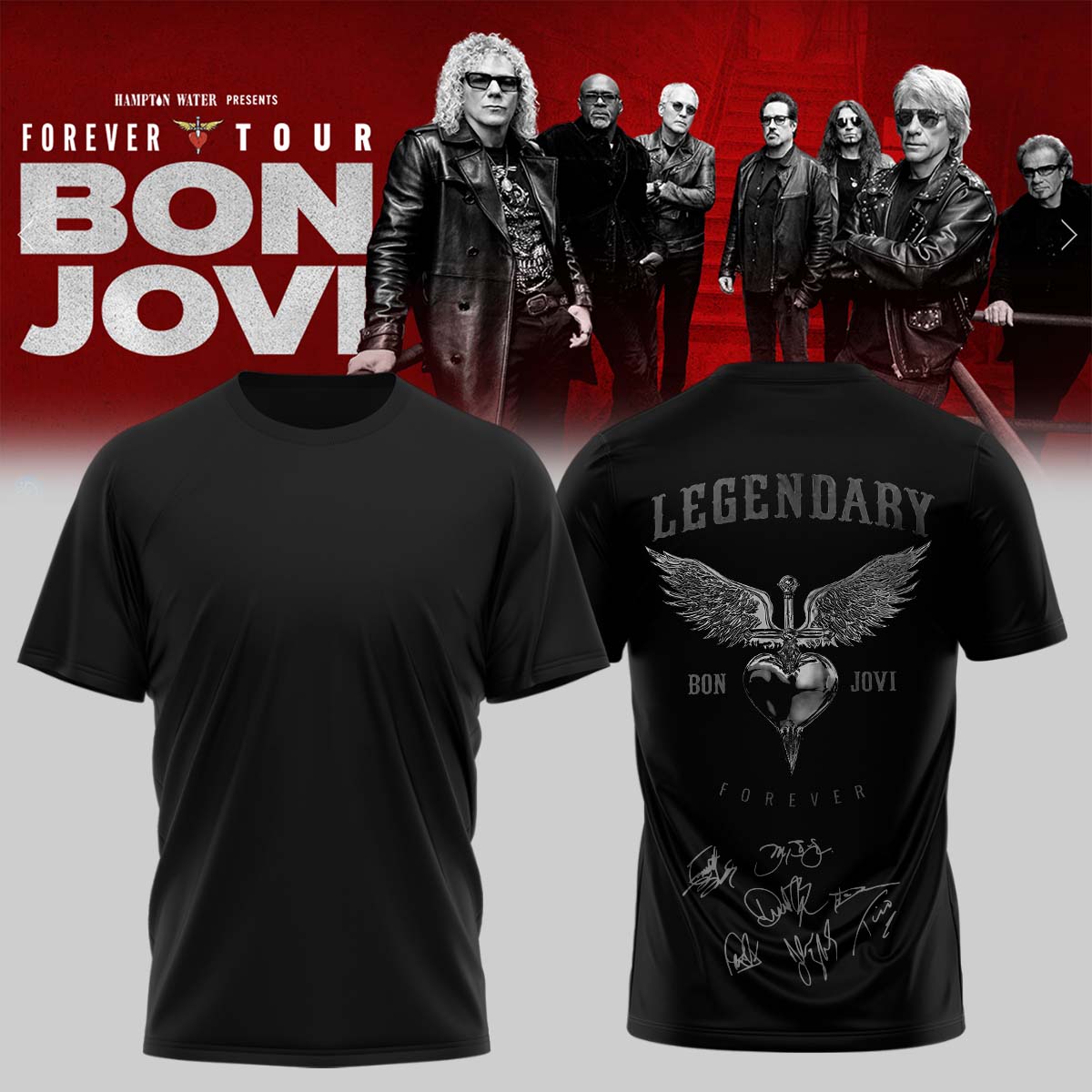 BON JOVI “Forever Tour” Signature Collection Limited Edition – T-shirt